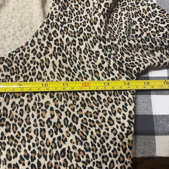Vintage leopard cardigan button down size S - Picture 6 of 7
